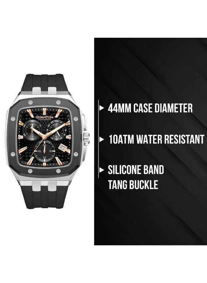 Quantum  Men's Silicone Analog Watch HNG1033.552 - 44 mm for Men | Best Price UAE